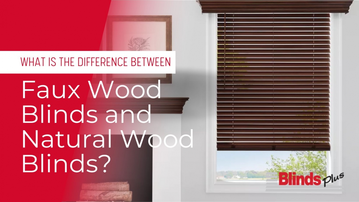 Faux wood blinds